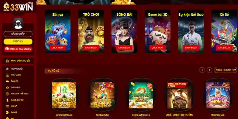 33win cơn sốt giải trí Châu Á